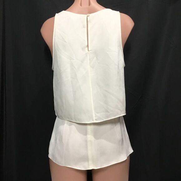 Theory Alizay Silk Top in Ivory (C2) - Picture 4 of 7